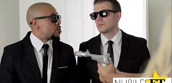  NubilesET - Hime Marie Gets Double Teamed By The Men In Black